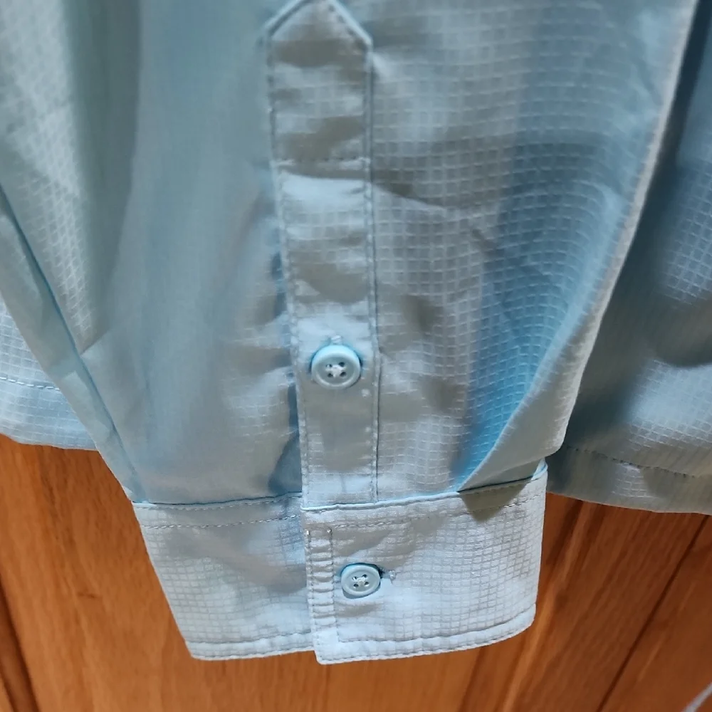 Columbia Sky Blue Omni-Shade Zip-Up Jacket - Picture 5 of 8